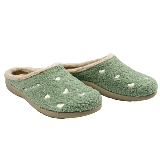 Kapcie damskie wsuwane INBLU ET-33 Zielone ze sklepu ulubioneobuwie w kategorii Kapcie damskie - zdjęcie 187850375