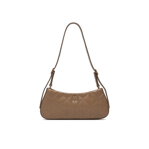 Torebka Calvin Klein Quilted Sm Shoulder Bag LV04F3327G Beżowy ze sklepu eobuwie.pl w kategorii Torebki damskie - zdjęcie 187851396