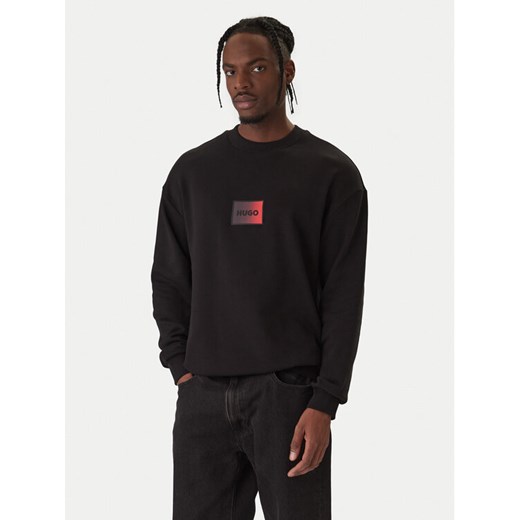 HUGO Bluza Danotop 50553134 Czarny Regular Fit ze sklepu MODIVO w kategorii Bluzy męskie - zdjęcie 187851777