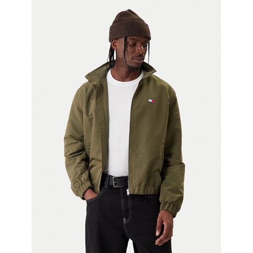Tommy Jeans Kurtka przejściowa Essential DM0DM22720 Zielony Regular Fit ze sklepu MODIVO w kategorii Kurtki męskie - zdjęcie 187851786