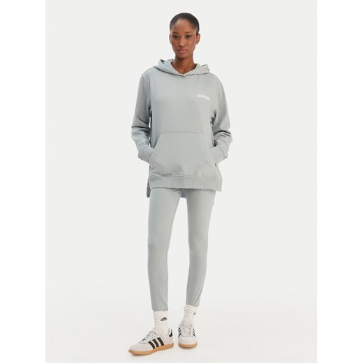 adidas Komplet bluza i legginsy Leisure KB8448 Zielony Regular Fit ze sklepu MODIVO w kategorii Bluzy damskie - zdjęcie 187854066