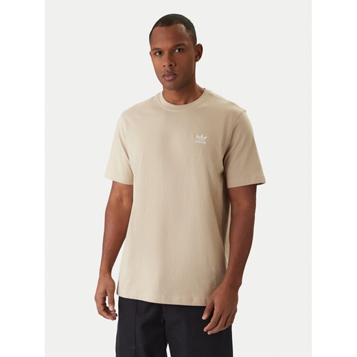 adidas T-Shirt Trefoil Essentials KE1189 Beżowy Regular Fit L MODIVO