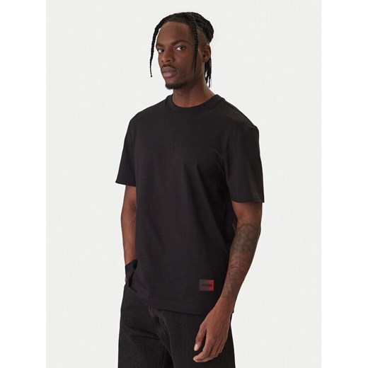 HUGO T-Shirt Danoto 50553144 Czarny Regular Fit ze sklepu MODIVO w kategorii T-shirty męskie - zdjęcie 187855776