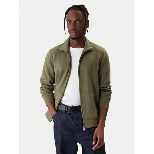 Tommy Hilfiger Bluza Essential MW0MW41759 Zielony Regular Fit ze sklepu MODIVO w kategorii Bluzy męskie - zdjęcie 187855785