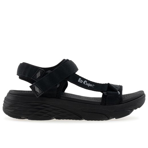 Sandały damskie Lee Cooper LCW-25-03-3398L - czarne ze sklepu streetstyle24.pl w kategorii Sandały damskie - zdjęcie 187856298
