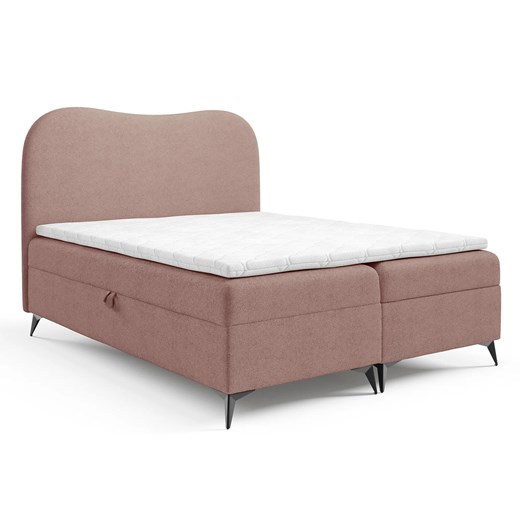 Różowe łóżko z pojemnikiem na pościel  Z5-N74 ze sklepu Edinos.pl w kategorii Łóżka i materace - zdjęcie 187856399