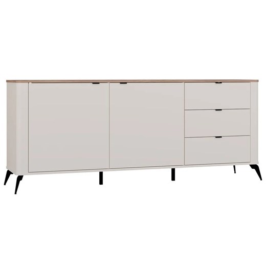 Komoda kaszmirowa na nóżkach z blatem dąb castello  C2-R99 ze sklepu Edinos.pl w kategorii Komody - zdjęcie 187856428