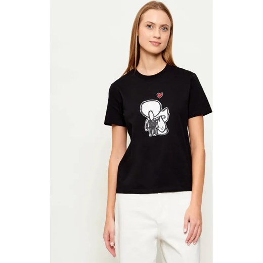 Karl Lagerfeld T-shirt ikon valentine | Regular Fit ze sklepu Gomez Fashion Store w kategorii Bluzki damskie - zdjęcie 187857195