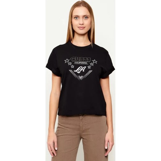 GUESS T-shirt STARS | Regular Fit ze sklepu Gomez Fashion Store w kategorii Bluzki damskie - zdjęcie 187857277