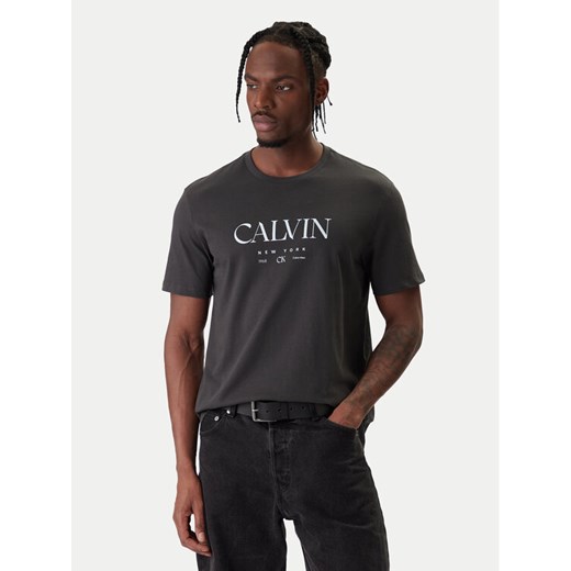Calvin Klein T-Shirt LV04RE807G Szary Regular Fit ze sklepu MODIVO w kategorii T-shirty męskie - zdjęcie 187857535