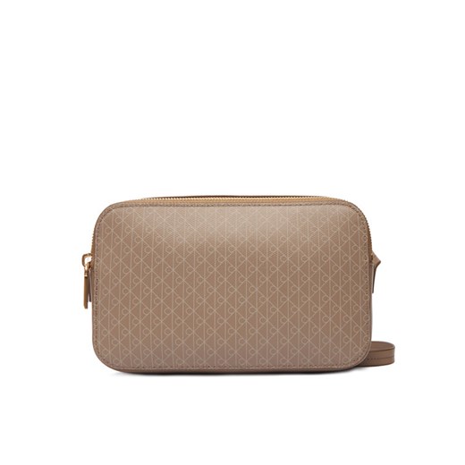 Calvin Klein Torebka Emblem Aop Elongated Camera Bag LV04F3268G Beżowy ze sklepu MODIVO w kategorii Listonoszki - zdjęcie 187857556