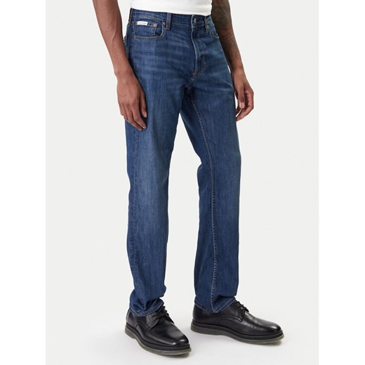 Calvin Klein Jeans Jeansy LV04RE777G Granatowy Slim Fit ze sklepu MODIVO w kategorii Jeansy męskie - zdjęcie 187857559