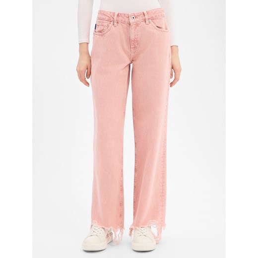 HUGO BLUE Dżinsy - Gamala Kobiety brudny róż jednolity ze sklepu vangraaf w kategorii Jeansy damskie - zdjęcie 187858019