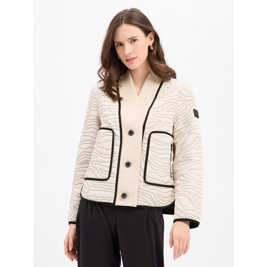 Marc Cain Damska kurtka przejściowa Kobiety Sztuczne włókno beżowy wzorzysty ze sklepu vangraaf w kategorii Kurtki damskie - zdjęcie 187858026