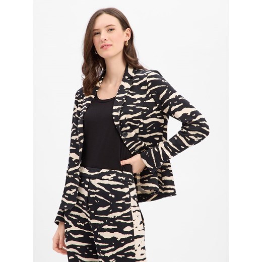 Marc Cain Damski blezer z dżerseju Kobiety Sztuczne włókno czarny wzorzysty ze sklepu vangraaf w kategorii Marynarki damskie - zdjęcie 187858028