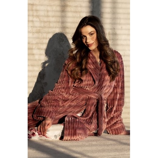 Momenti Per Me One And Only Long Ruby Rose szlafrok damski ze sklepu intimiti.pl w kategorii Szlafroki damskie - zdjęcie 187858346