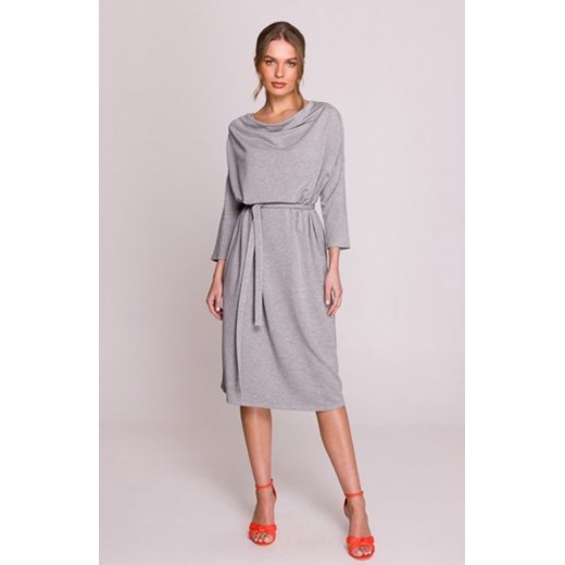 Stylove S403 sukienka oversize z modalu szara ze sklepu intimiti.pl w kategorii Sukienki - zdjęcie 187858408