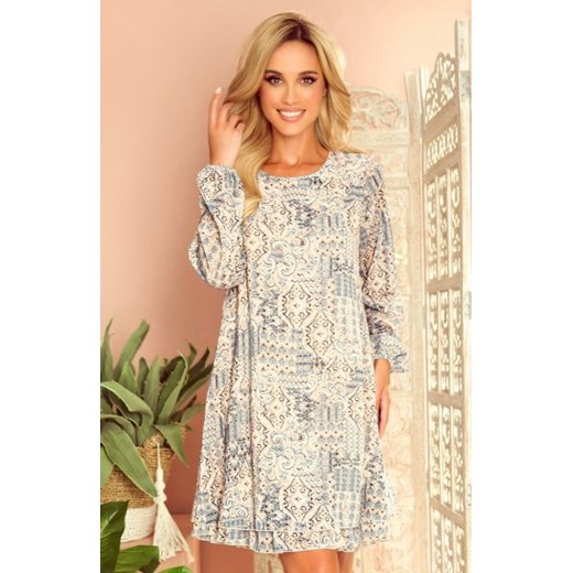 Numoco 319-2 HANNAH szyfonowa sukienka z dekoltem na plecach ze sklepu intimiti.pl w kategorii Sukienki - zdjęcie 187858527