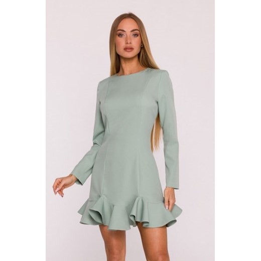 Moe sukienka z falbankami miętowa M880 ze sklepu intimiti.pl w kategorii Sukienki - zdjęcie 187858748