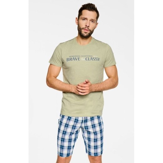 Henderson Proud 39735-65X miętowa piżama męska ze sklepu intimiti.pl w kategorii Piżamy męskie - zdjęcie 187858955