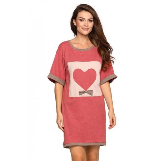 *Pigeon P-673 koszulka nocna damska malinowa ze sklepu intimiti.pl w kategorii Koszule nocne - zdjęcie 187859077
