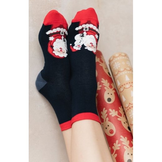 Steven 136-105 skarpetki z mikołajem ze sklepu intimiti.pl w kategorii Skarpetki damskie - zdjęcie 187859219