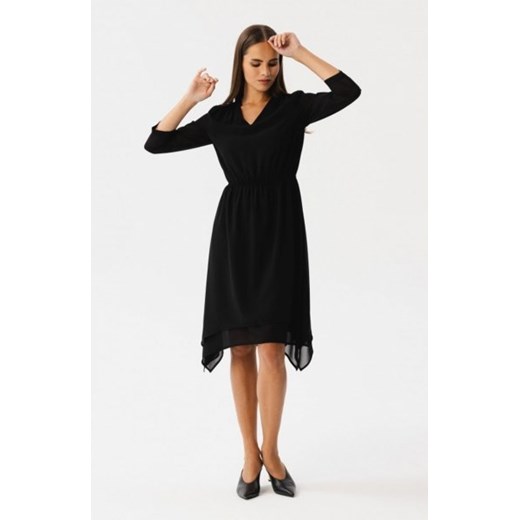 Stylove S354 sukienka warstwowa szyfonowa czarna ze sklepu intimiti.pl w kategorii Sukienki - zdjęcie 187859526