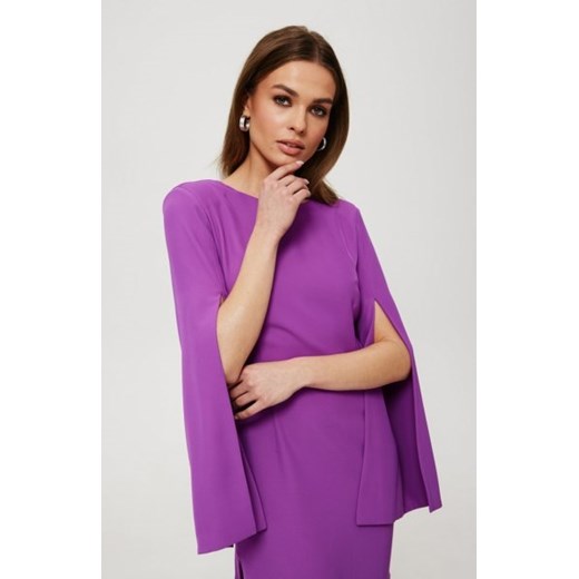 Makover sukienka z rozciętymi rękawami lawendowa K190 ze sklepu intimiti.pl w kategorii Sukienki - zdjęcie 187859818