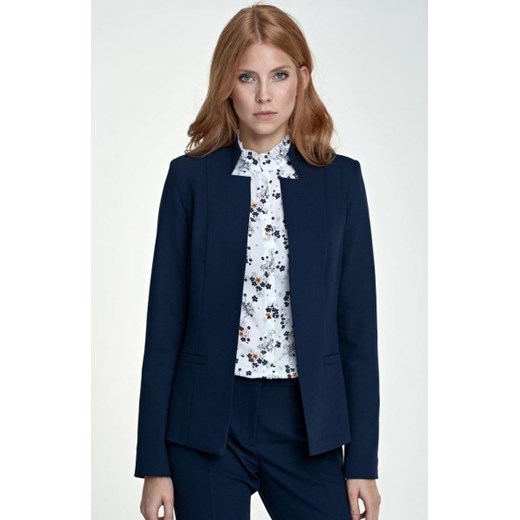 *Nife Z18 żakiet granatowa ze sklepu intimiti.pl w kategorii Marynarki damskie - zdjęcie 187859859