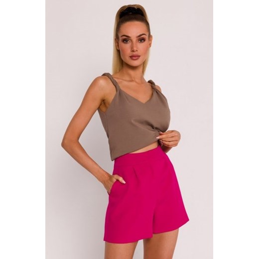 Moe szorty z zakładkami fuksja M775 ze sklepu intimiti.pl w kategorii Spodnie damskie - zdjęcie 187859956