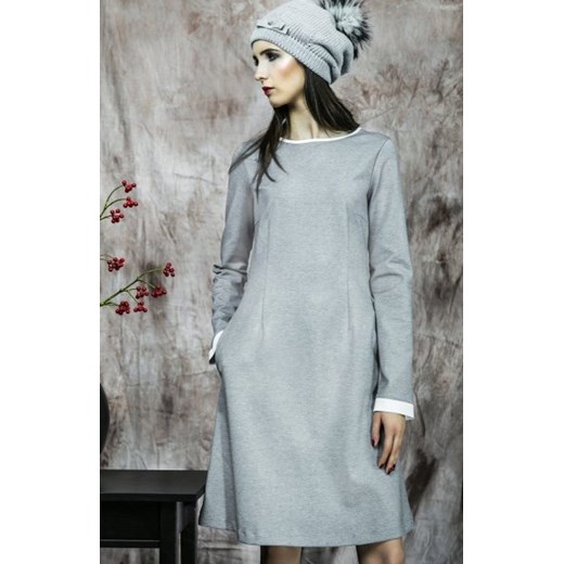 Kasia Miciak design popielata sukienka ze sklepu intimiti.pl w kategorii Sukienki - zdjęcie 187860216