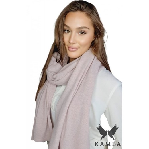 Kamea 01 szalik wełniany różowy ze sklepu intimiti.pl w kategorii Szaliki i chusty damskie - zdjęcie 187860658