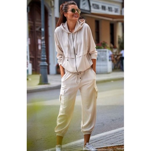 Spodnie joggery cargo beżowe A293 ze sklepu intimiti.pl w kategorii Spodnie damskie - zdjęcie 187860916