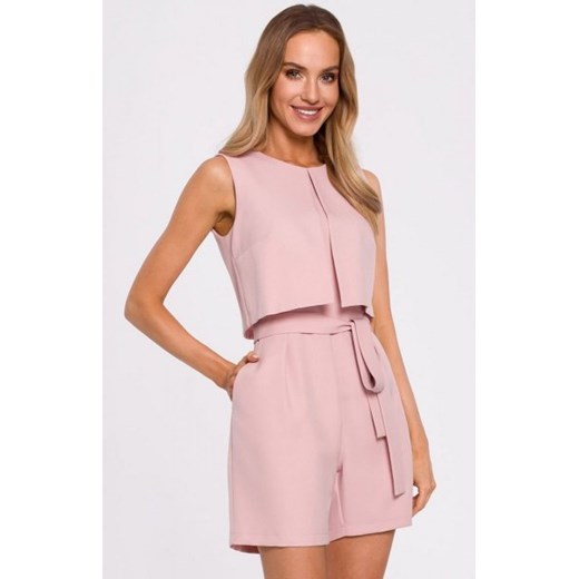 Elegancki kombinezon damski pudrowy M574 ze sklepu intimiti.pl w kategorii Kombinezony damskie - zdjęcie 187861016