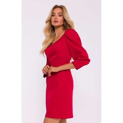 Moe sukienka mini z głębokim dekoltem czerwona M836 ze sklepu intimiti.pl w kategorii Sukienki - zdjęcie 187861077