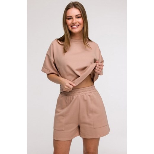 Bewear B295 szorty z kieszeniami mokka ze sklepu intimiti.pl w kategorii Spodnie damskie - zdjęcie 187861116
