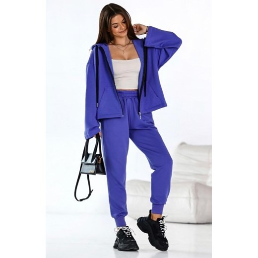 Dwuczęściowy komplet dresowy Suwak fioletowy ze sklepu intimiti.pl w kategorii Dresy damskie - zdjęcie 187861159