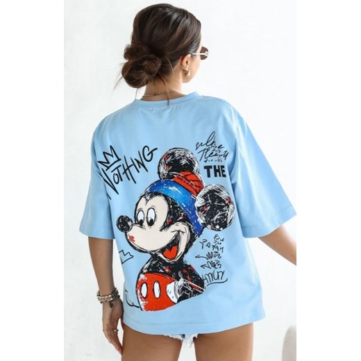 Oversizowy t-shirt damski Myszka Nothing ze sklepu intimiti.pl w kategorii Bluzki damskie - zdjęcie 187861339