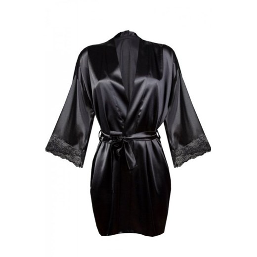 Dkaren Trixa satynowa podomka czarna ze sklepu intimiti.pl w kategorii Szlafroki damskie - zdjęcie 187861426
