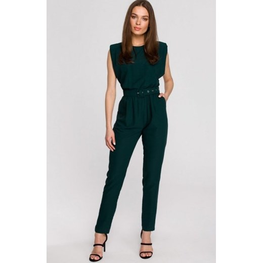 Elegancki kombinezon z poduszkami zielony S259 ze sklepu intimiti.pl w kategorii Kombinezony damskie - zdjęcie 187861518