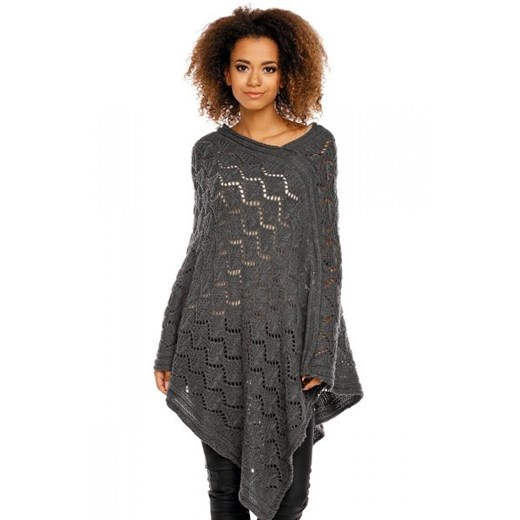 PeekaBoo 30012 poncho grafitowe ze sklepu intimiti.pl w kategorii Swetry damskie - zdjęcie 187861745
