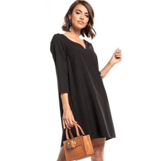 Tessita T322 oversizowa sukienka mini czarna ze sklepu intimiti.pl w kategorii Sukienki - zdjęcie 187861789
