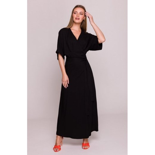Stylove S406 wiskozowa sukienka maxi czarna ze sklepu intimiti.pl w kategorii Sukienki - zdjęcie 187862568