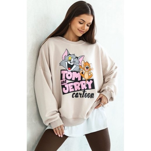 Oversizowa bluza damska tom and jerry ze sklepu intimiti.pl w kategorii Bluzy damskie - zdjęcie 187862657