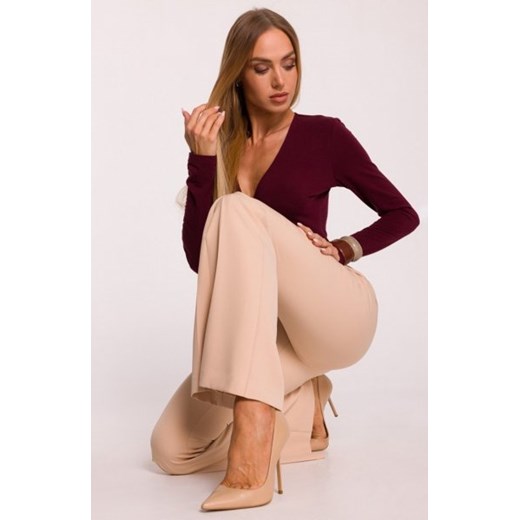 Moe spodnie dzwony beżowe M874 ze sklepu intimiti.pl w kategorii Spodnie damskie - zdjęcie 187862659