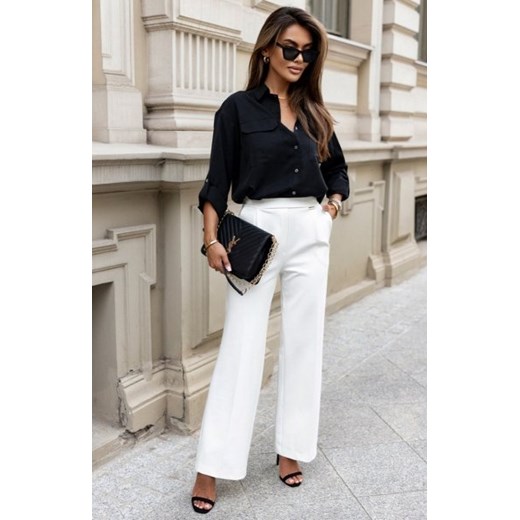 Ivon Jinny spodnie z prostymi nogawkami ecru ze sklepu intimiti.pl w kategorii Spodnie damskie - zdjęcie 187863399