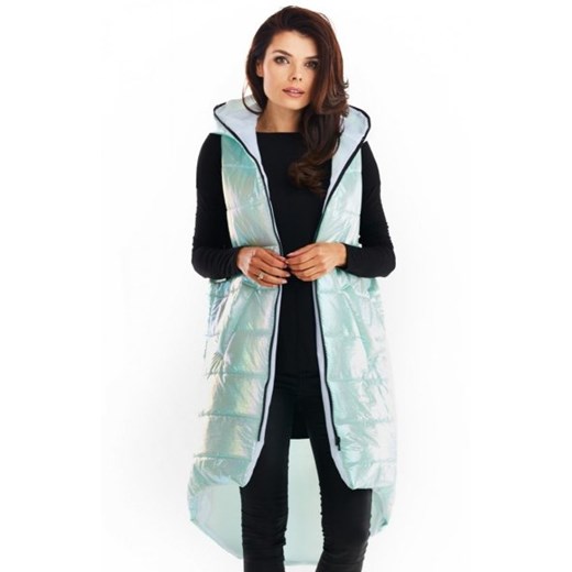 Modna kamizelka damska holo miętowa A386 ze sklepu intimiti.pl w kategorii Kamizelki damskie - zdjęcie 187863416