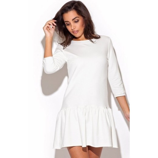 Katrus K222 sukienka ecru ze sklepu intimiti.pl w kategorii Sukienki - zdjęcie 187863555