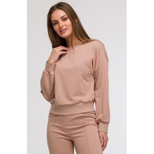 Bewear B293 bluza z otwartymi plecami mokka ze sklepu intimiti.pl w kategorii Bluzy damskie - zdjęcie 187863949