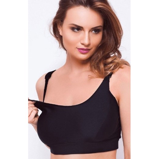 *Czarny top do karmienia 0089 ze sklepu intimiti.pl w kategorii Biustonosze - zdjęcie 187864028